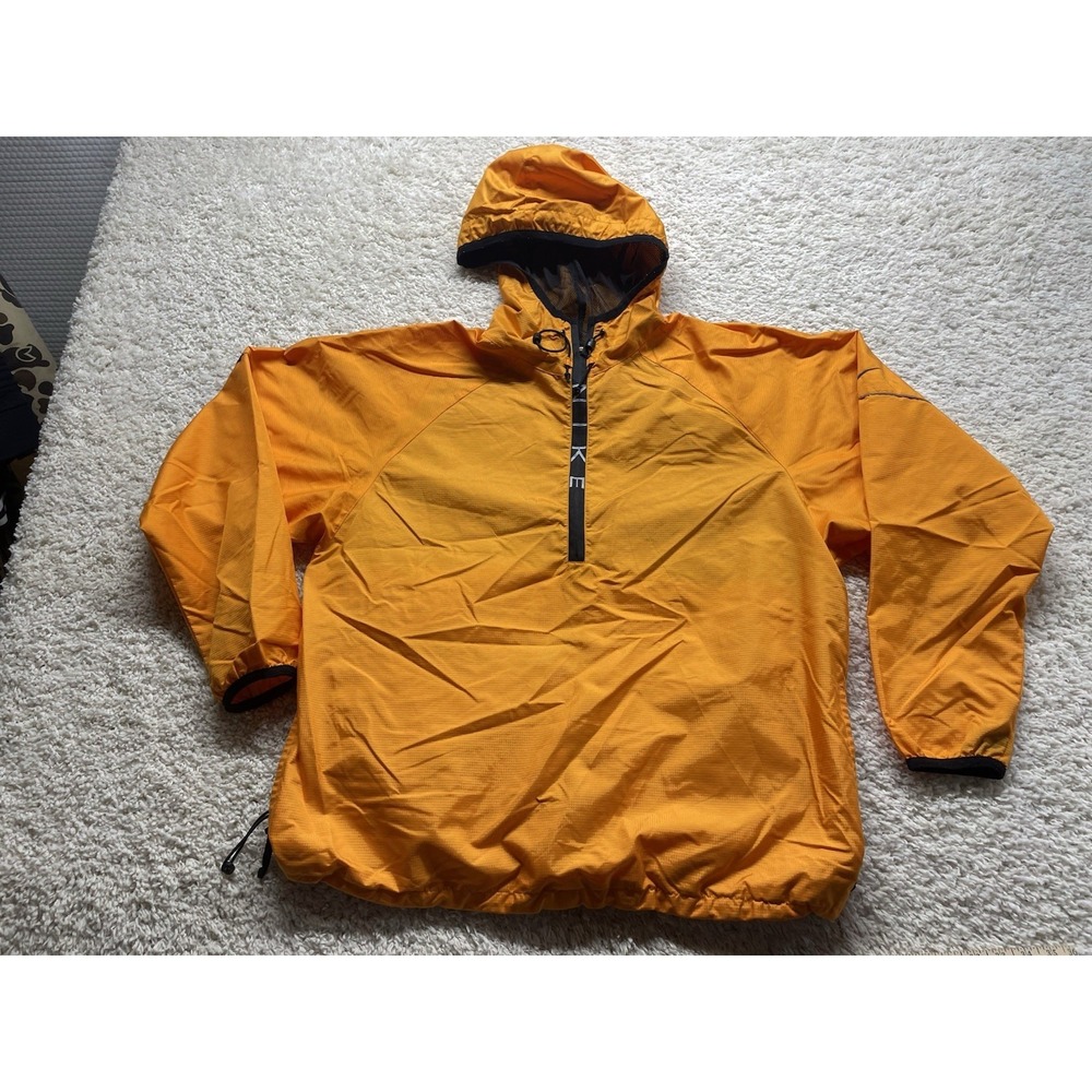 Vintage Nike Windbreaker Hooded Orange Relaxed Fit Mens Size XL
